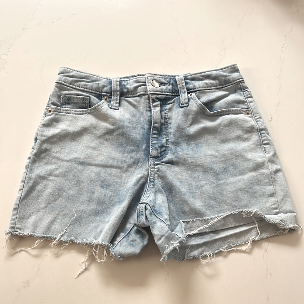 Light blue Jean cutoff shorts, high waisted. Great condition.
